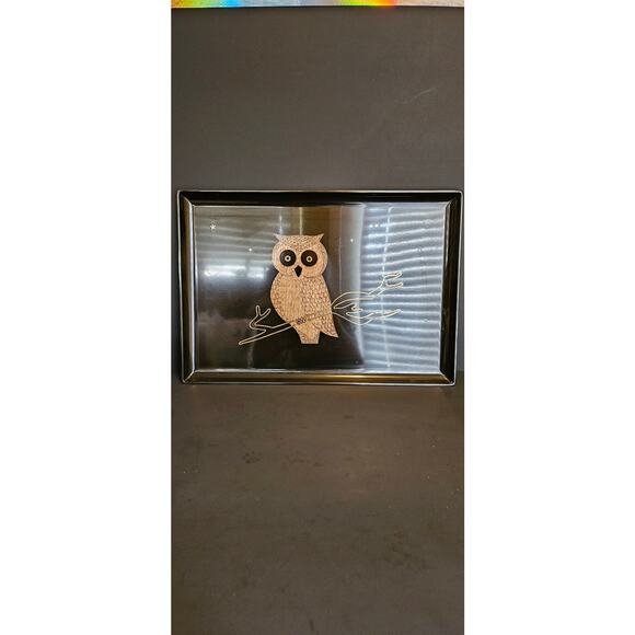 Couroc Owl Gold 8 Pc Tray 6 glasses and ice bucket -22K Gold - Picture 6 of 11